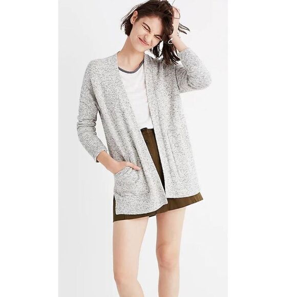 Madewell Gray Knit Midland Cardigan Sweater - Women’s XS - Picture 1 of 8